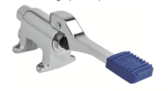 Floor-mounted 1-water pedal tap