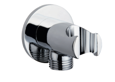 Minimalist shower support with water intake