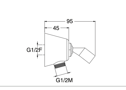 Época shower support with water intake
