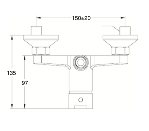 Shower mixer with Leyre shower equipment