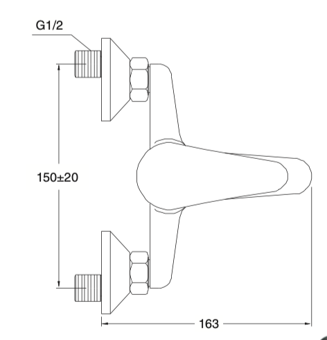 Bath mixer with shower equipment Cerler