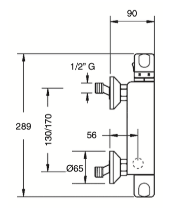 Thermostatic shower mixer with Cerler shower equipment