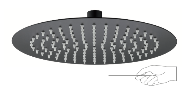 Ultra-thin stainless steel shower head. anti-limescale