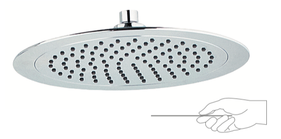 ABS extra-flat shower head Ø23.5