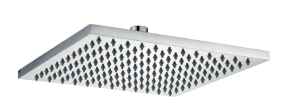 Anti-limescale shower head ABS 20x20/25x25cm