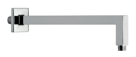 Square brass shower arm