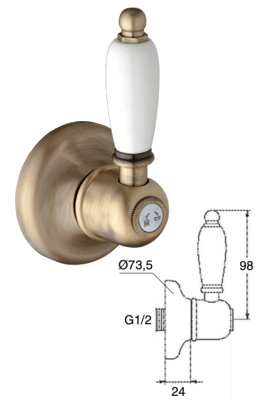 recessed diverter Florencia