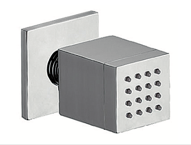 Square side shower jet shower head