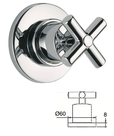 Recessed Diverter Pole