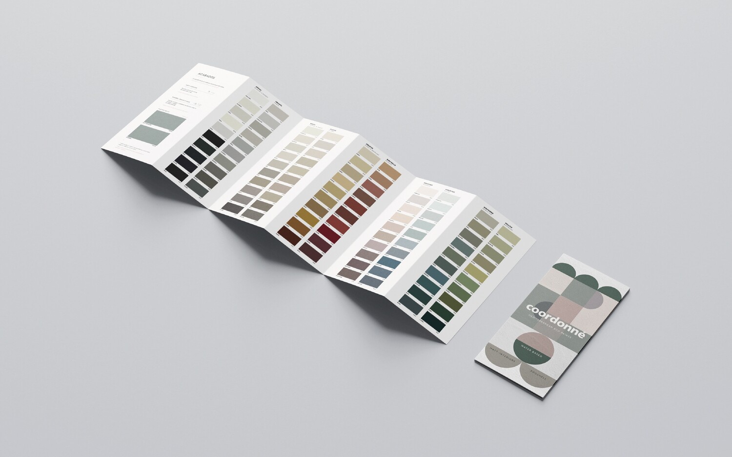 Coordonné paint colors fold-out brochure