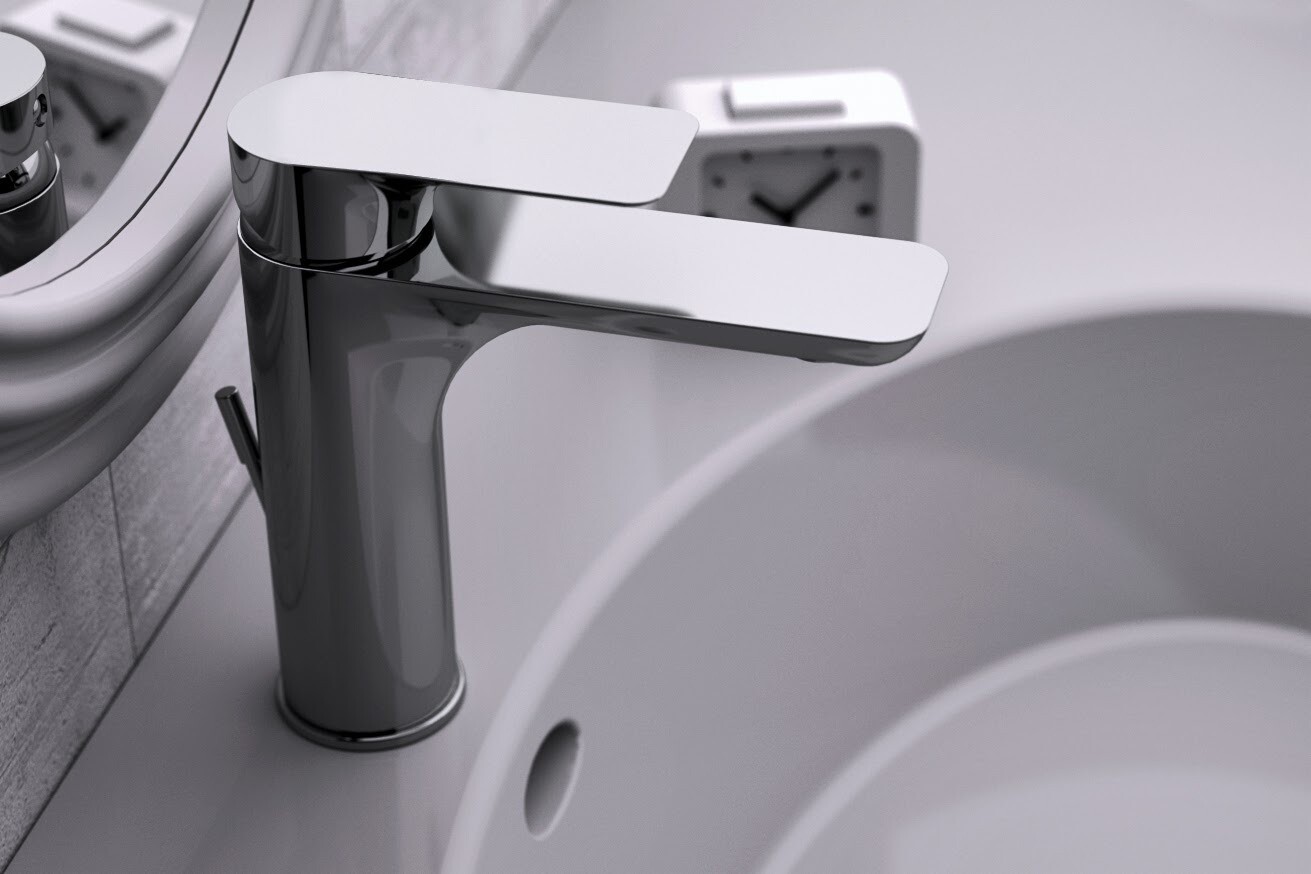 Moncayo basin mixer, Acabados: Oro brillo