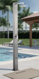 Teide single-lever garden shower column