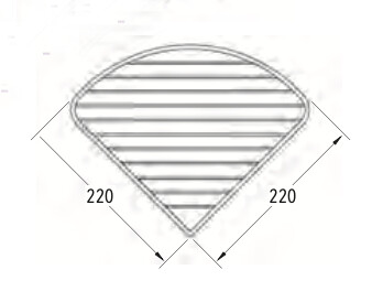 Wall corner soap dish