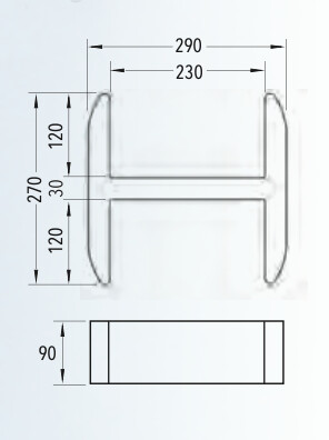 Wall corner soap dish