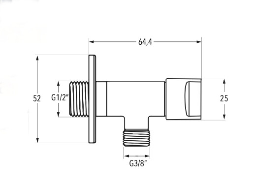 Regulation key for toilet Izas