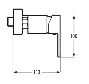 Bubal shower mixer