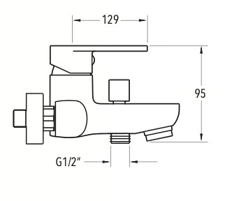 Bielsa bath-shower mixer