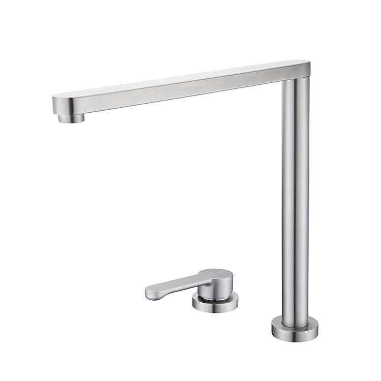 Raise-low sink mixer
