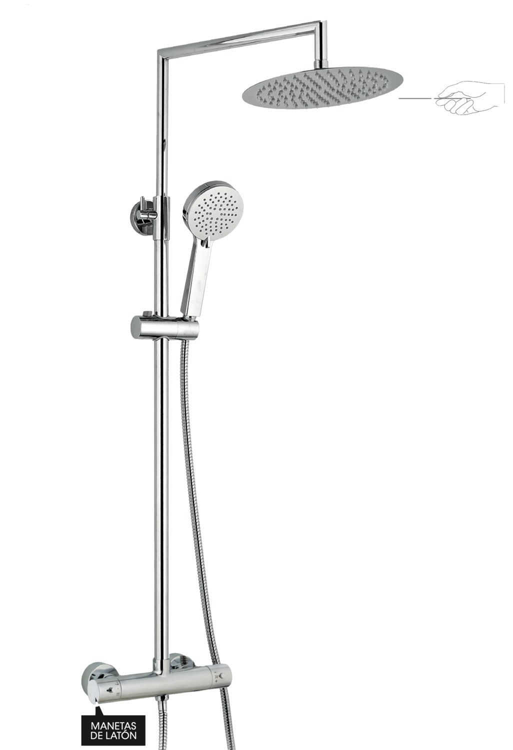 Bielsa thermostatic shower column