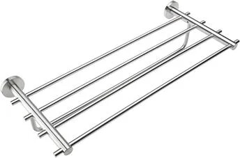 Shower towel rack Naxos matt stainless steel