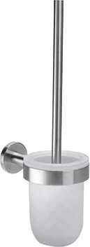Matt stainless steel Naxos toilet brush holder