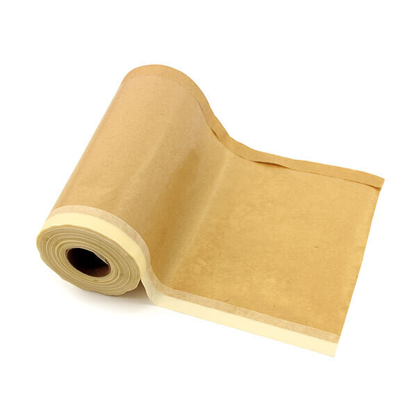 Kraft paper roll with tape