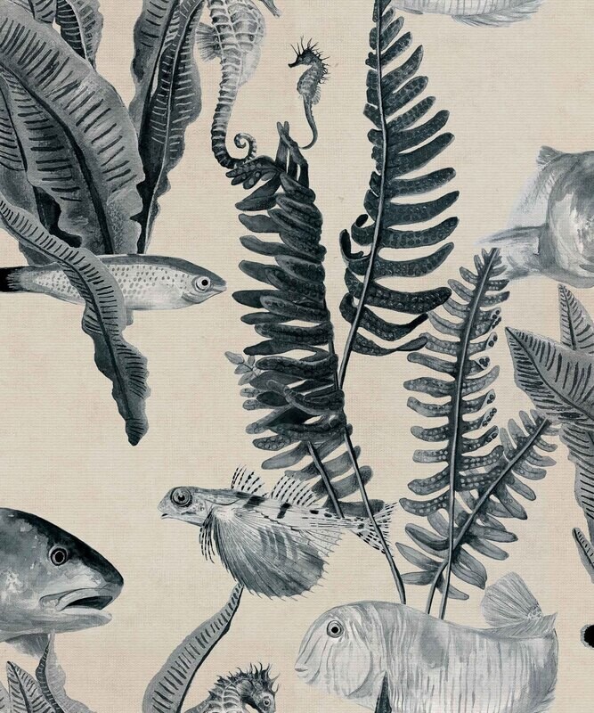 Bank of fish Grey