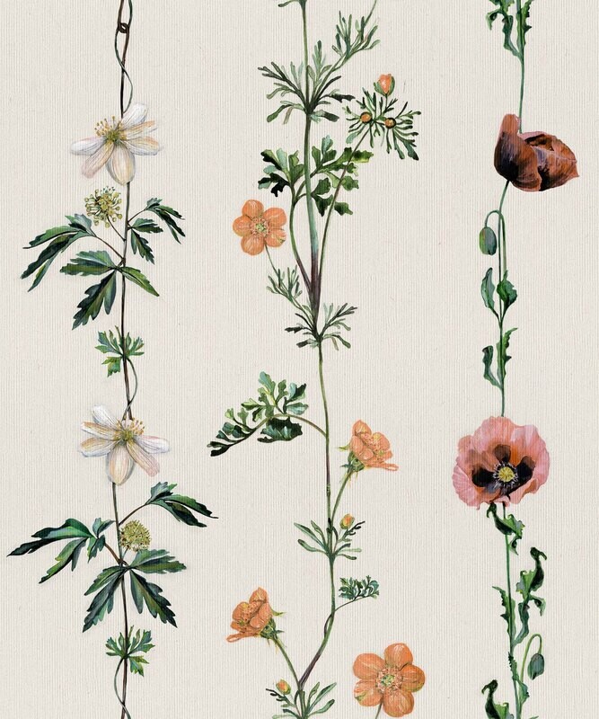 Climbing flowers Linen