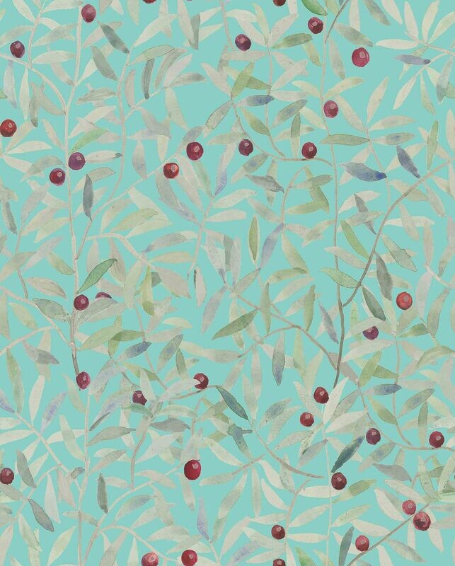 Leaf Craze Lagoon by Andrea Zarraluqui