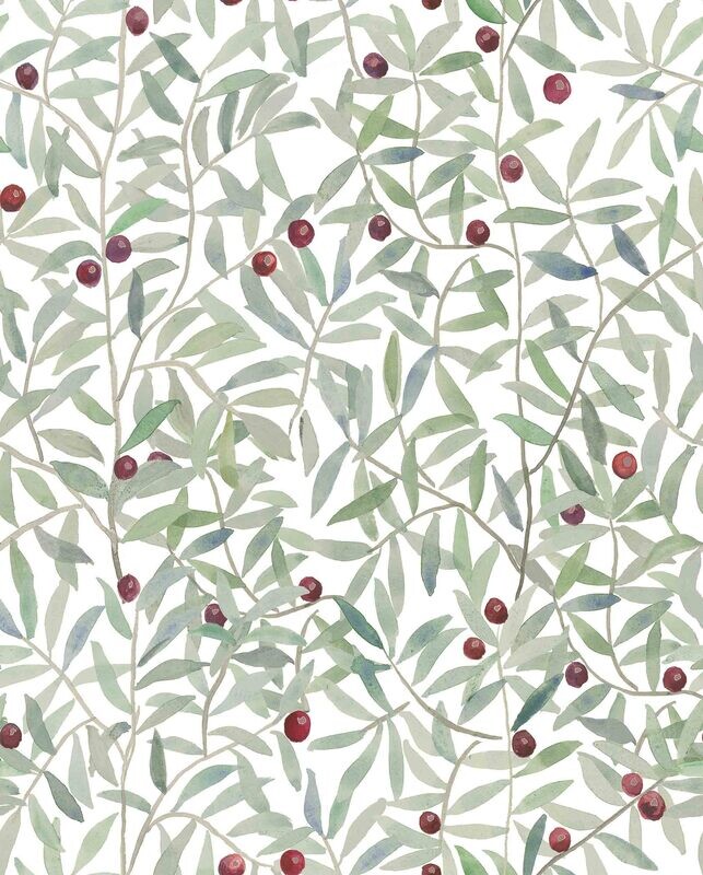 Leaf Craze White by Andrea Zarraluqui