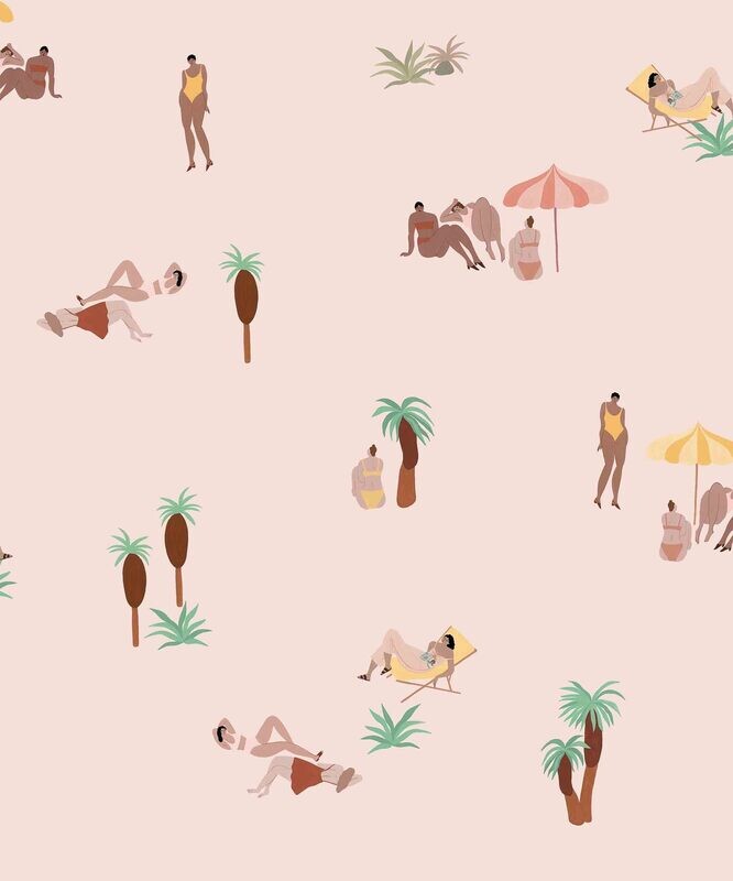 One Day at the Beach Pink Sand by Isabelle Feliu