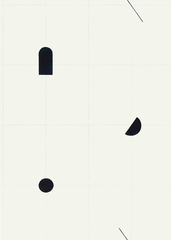Shape Study Deep Navy by Bobby Clark
