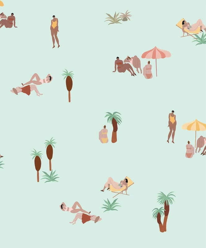 One Day at the Beach Ocean by Isabelle Feliu