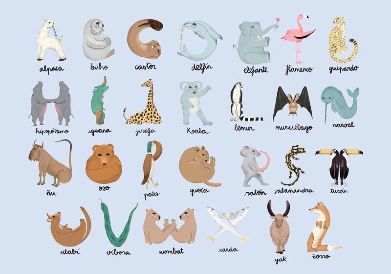 Animal Alphabet Azure