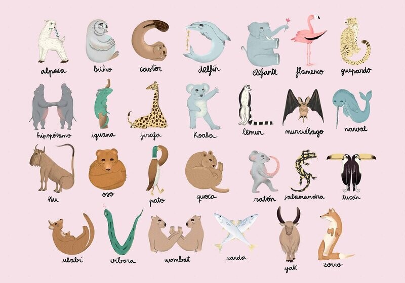 Animal Alphabet Pinky