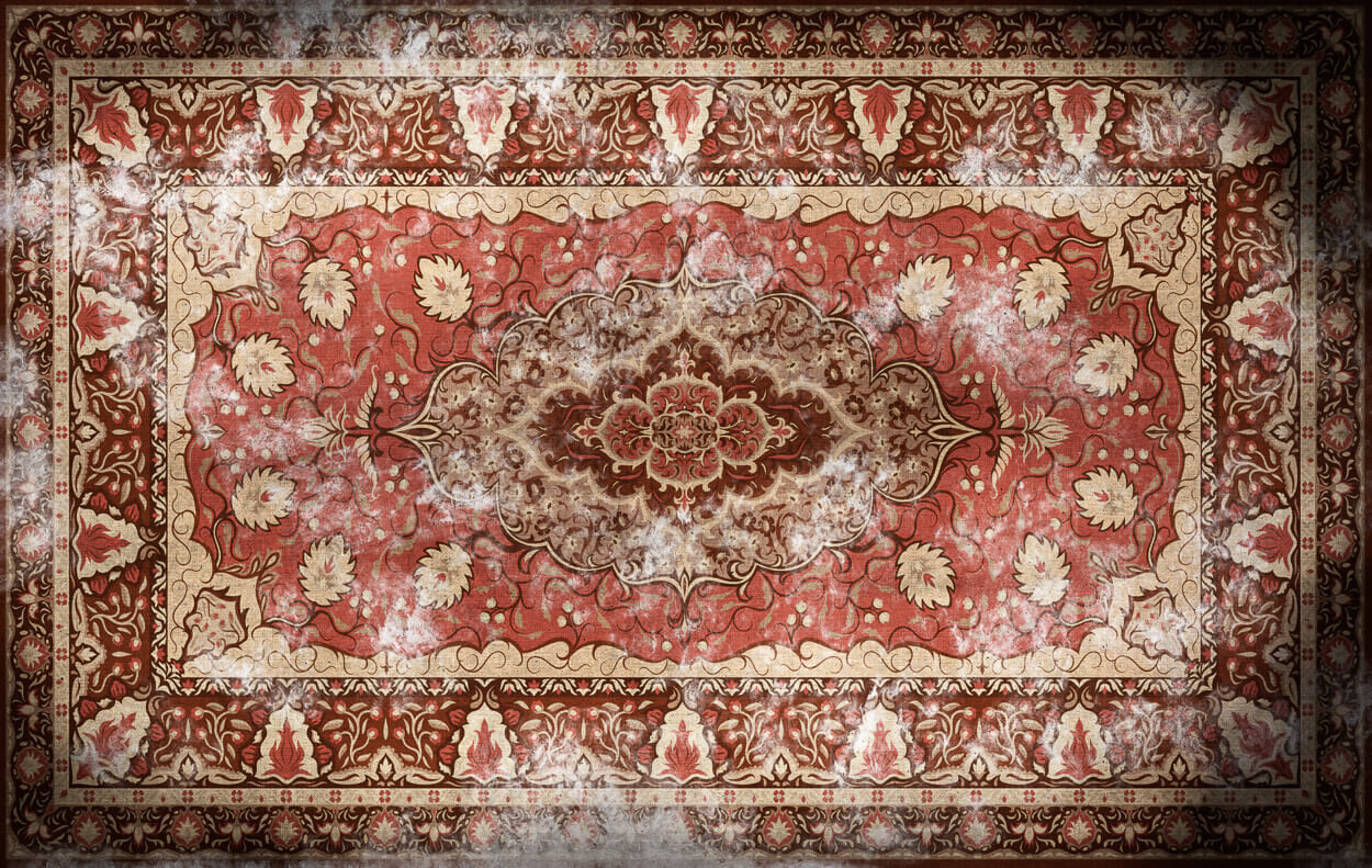 Dark ancient rug