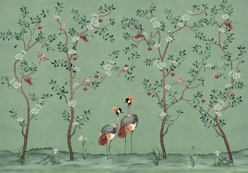 Crowned Crane Turquoise