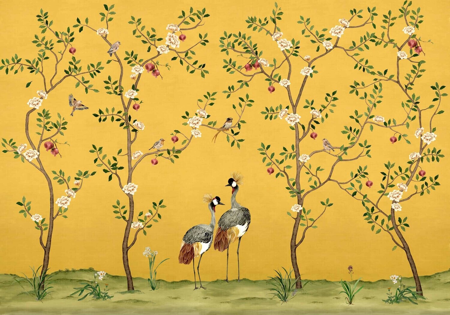Crowned Crane Amber
