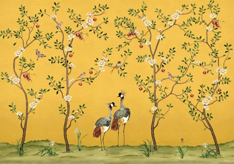 Crowned Crane Amber