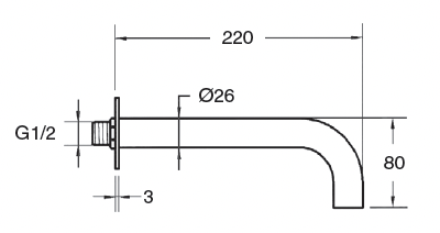 Lanuza built-in bathroom mixer
