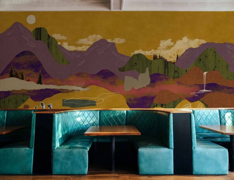Landscape Collage Ocher