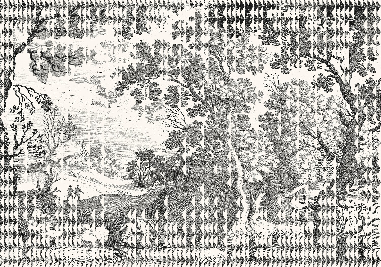 Patch Landscape Black
