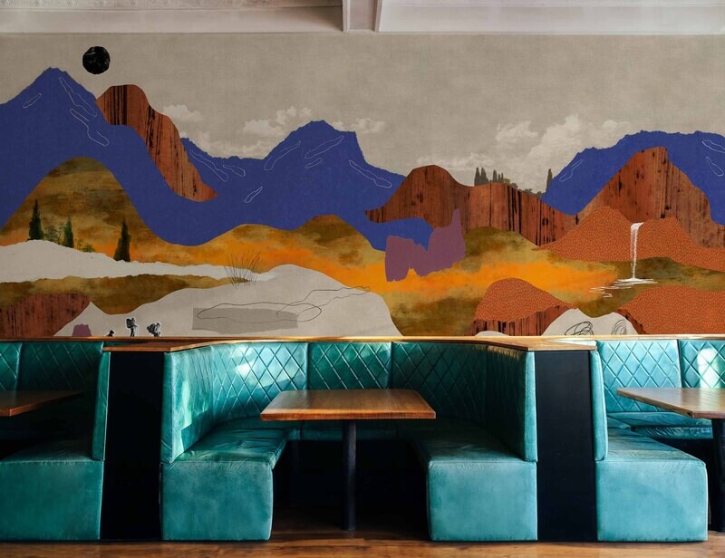 Landscape Collage Beige