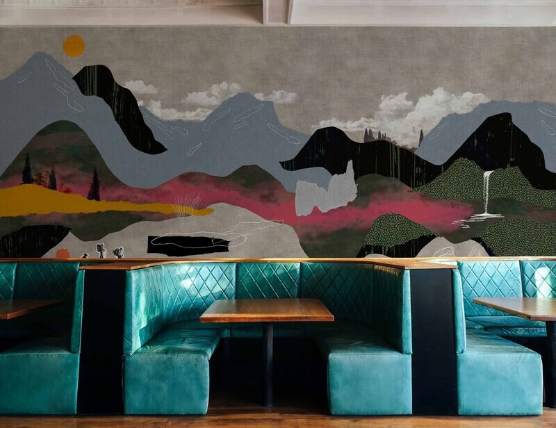 Landscape Collage Grey