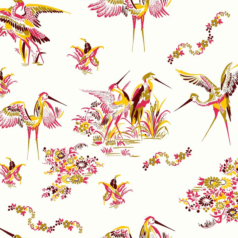 Grullas de papel Rojo