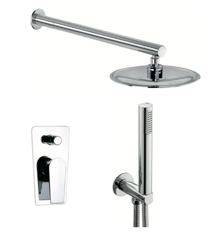 Shower mixer with Athenea shower equipment