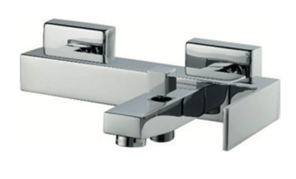 Bath-shower mixer with Tizziano shower equipment, Acabados: Negro
