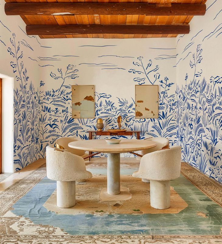 Floral Cave Blue