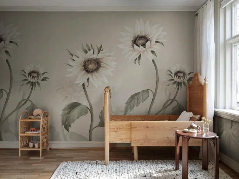Sunflowers, White