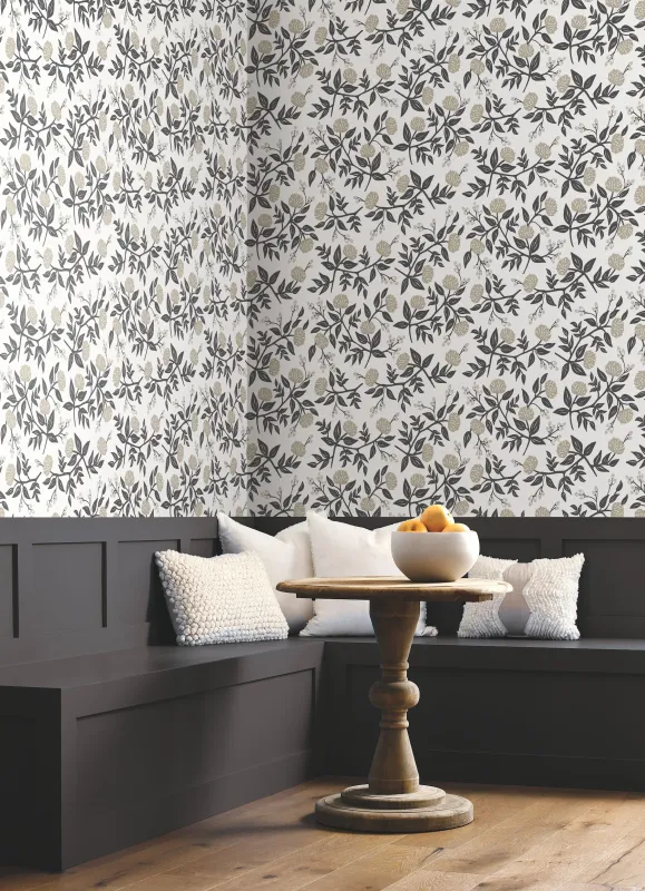 Peonies White&amp;Black
